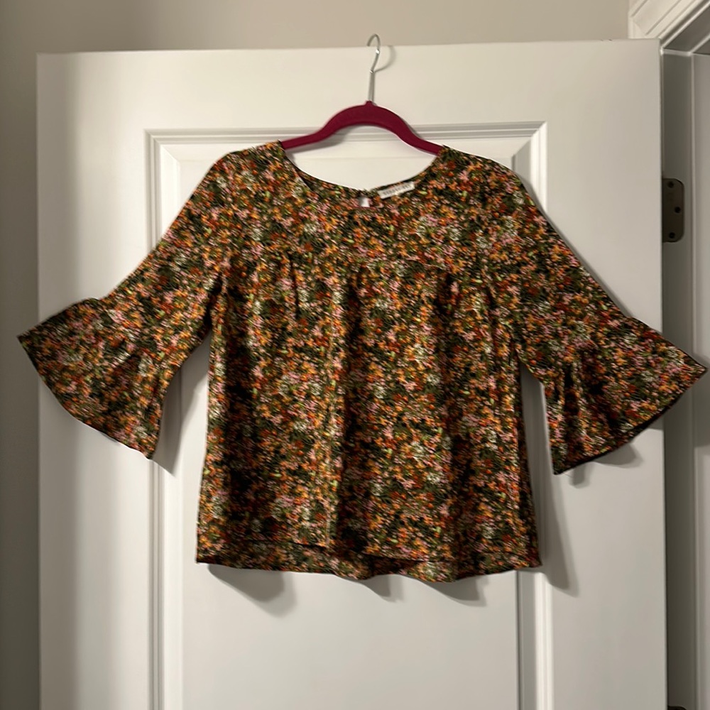 Copper Key, Juniors size Small floral peasant top